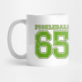 Retro PICKLEBALL 65 Collegiate Vintage Tee Mug